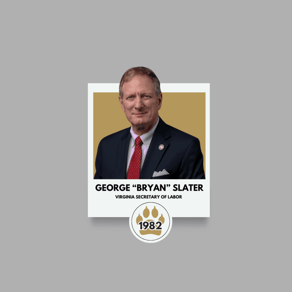 Headshot of Bryan Slater, Virginia Secretary of Labor and Ferrum College Alumni class of 1982.