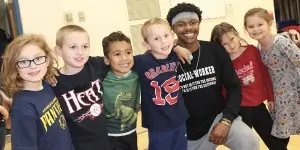 Ferrum College Student D Robinson Volunteers at Local School