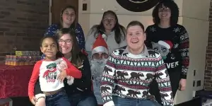 Ferrum College HHP Club Hosts Milk and Cookies With Santa Event