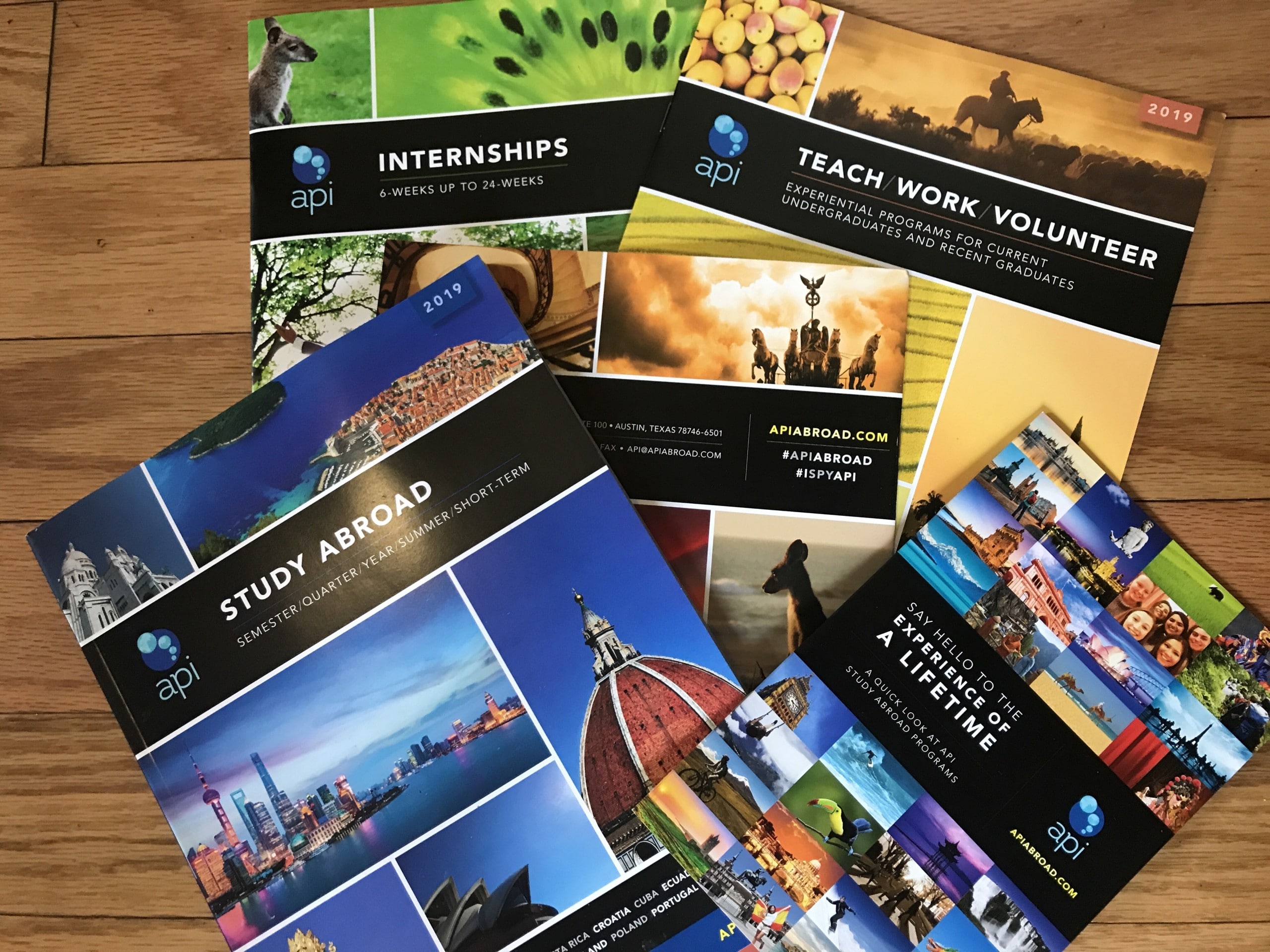 API Abroad brochures