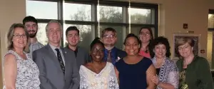 Boone Honors Program seniors are recognized during a banquet on April 28, 2019.