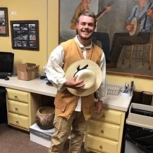 Christian Haley '21 is Ferrum College's newest McBroom student scholar and will work at the Blue Ridge Institute and Museum for summer 2019.
