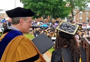 The Ferrum Promise: beginning in fall 2020, students who transfer from a Virginia community college with an appropriate associate’s degree will be able to graduate within two years of transfer after meeting requirements, or they will receive free tuition for the remaining coursework.