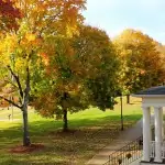 Fall at Ferrum College John Wesley Hall