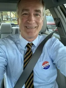 Ferrum College President David Johns encourages all to exercise their right to vote.