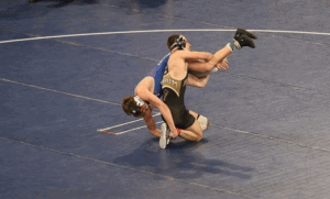 Ferrum College men's wrestler sophomore Isaac Hudson