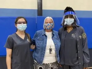 Ferrum College Nursing Students and Professor Lisa Pendleton