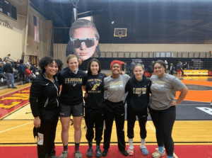Ferrum College women's wrestlers