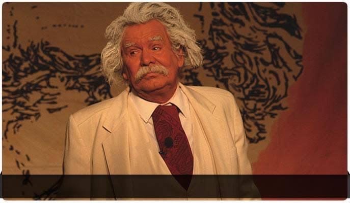 R. Rex Stephenson as Mark Twain