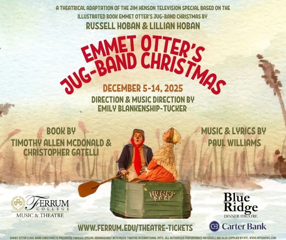 Thumbnail image for the Emmet Otter’s Jug-Band Christmas Dec 5-14, 2025 on December 5