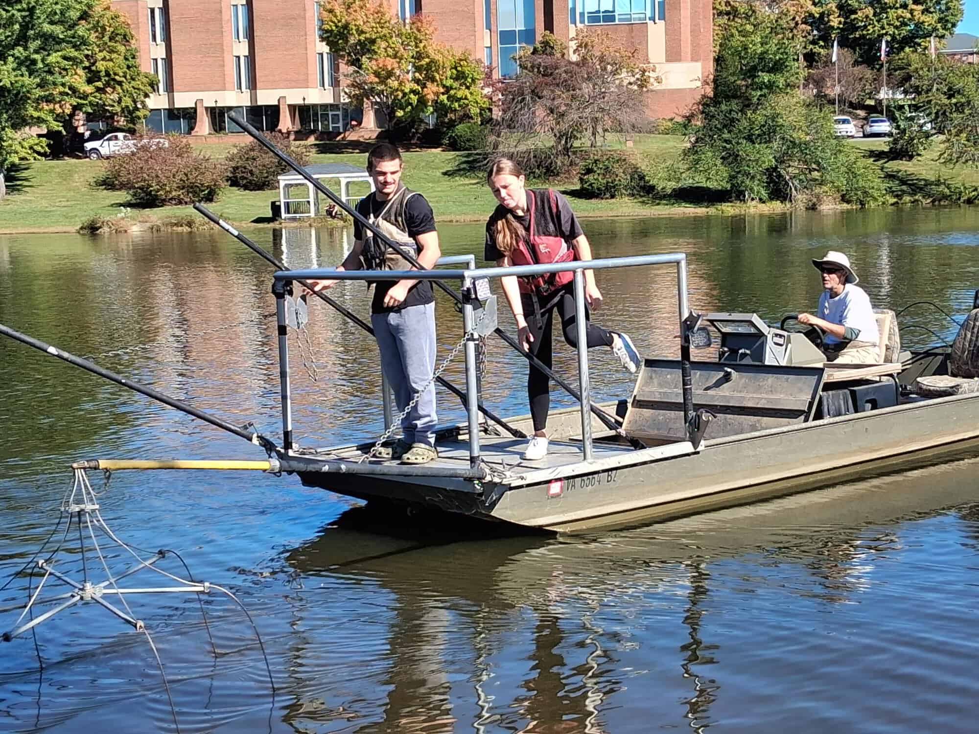 Thumbnail image for the Ferrum College Students Get Hands-On with Fisheries Research on Campus on October 28