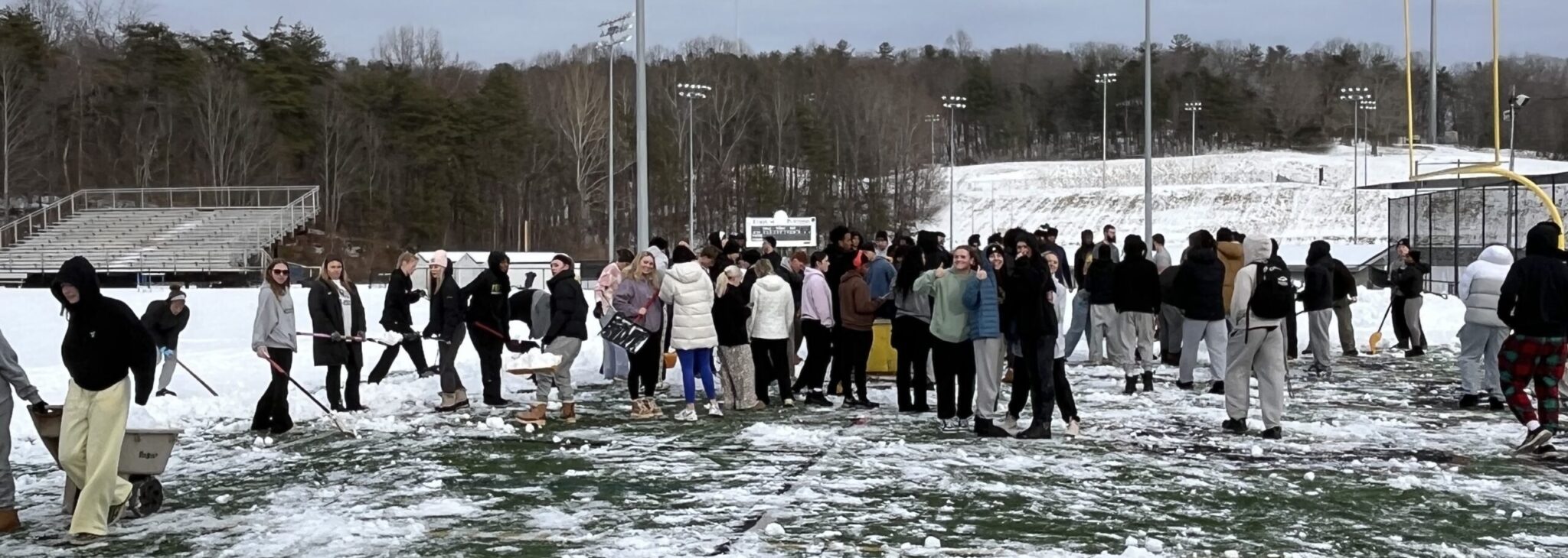 Ferrum College Student-Athletes Chip Away at the Ice - Ferrum College