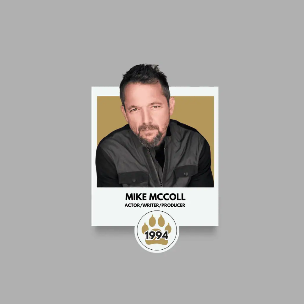 Headshot of Mike Mccoll, actor, writer, producer and Ferrum College alumni class of 1994.