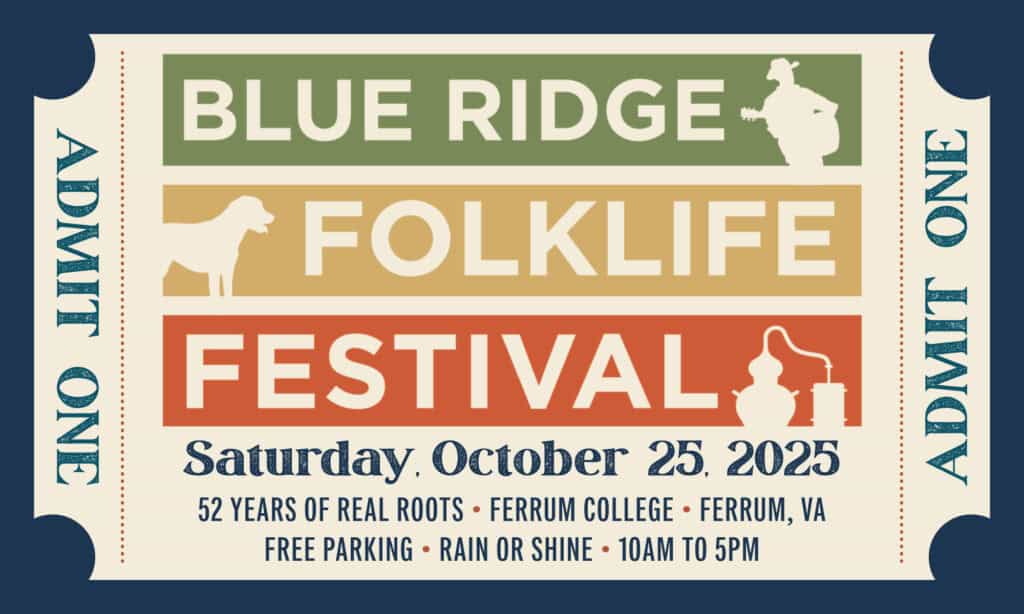 Image of the Blue Ridge Folklife Festival ticket