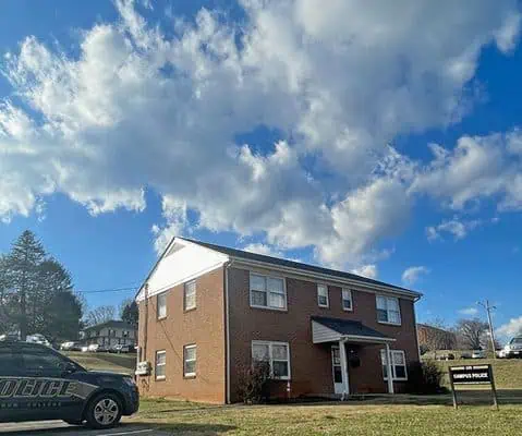 The exterior of the Ferrum College Campus Police building