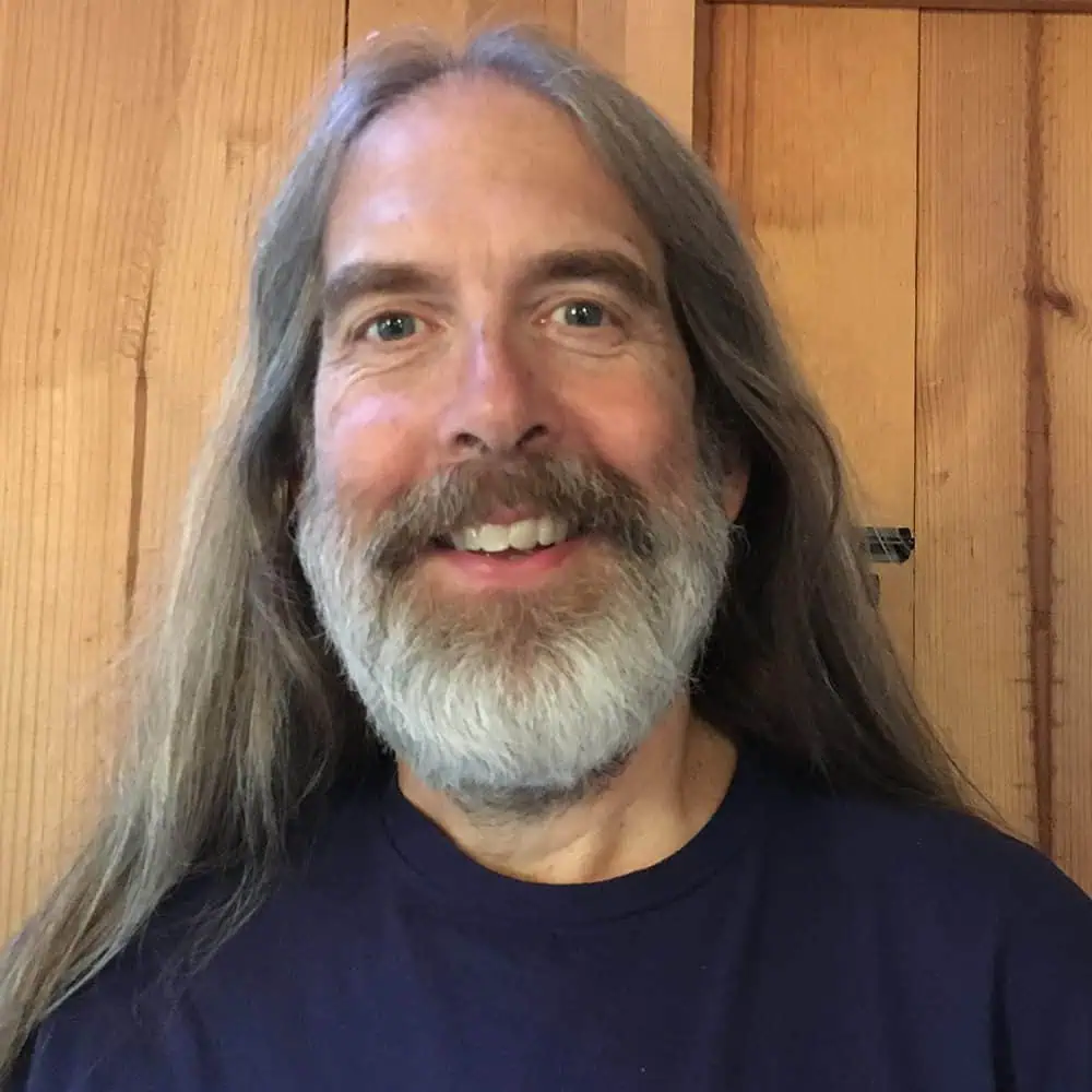 Headshot of Ferrum College professor David Campbell standing outside on campus.
