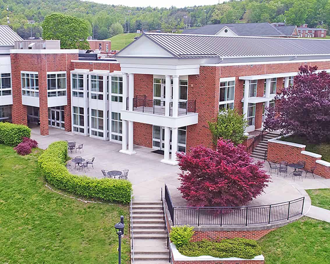 A view of the Franklin Hall exterior.