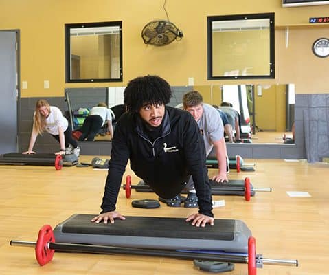 Ferrum College HHP students participate in an exercise class