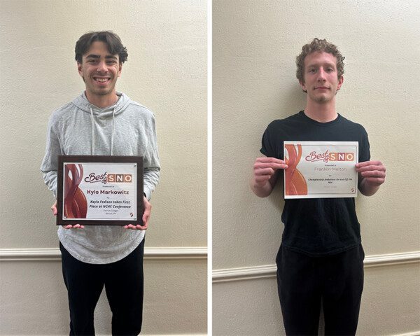 Thumbnail image for the Ferrum College Iron Blade Writers Kyle Markowitz and Franklin Melton Win “Best Of SNO” Awards news item