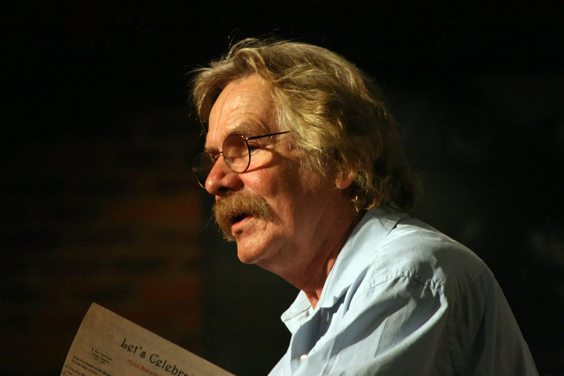 Ferrum College Professor Emeritus R. Rex Stephenson is pictured in profile